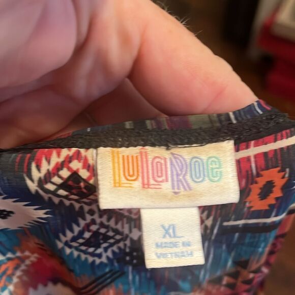 Lularoe Aztec Southwestern Sleeveless Open Style Kimono Boho Festival Modern - Picture 8 of 8